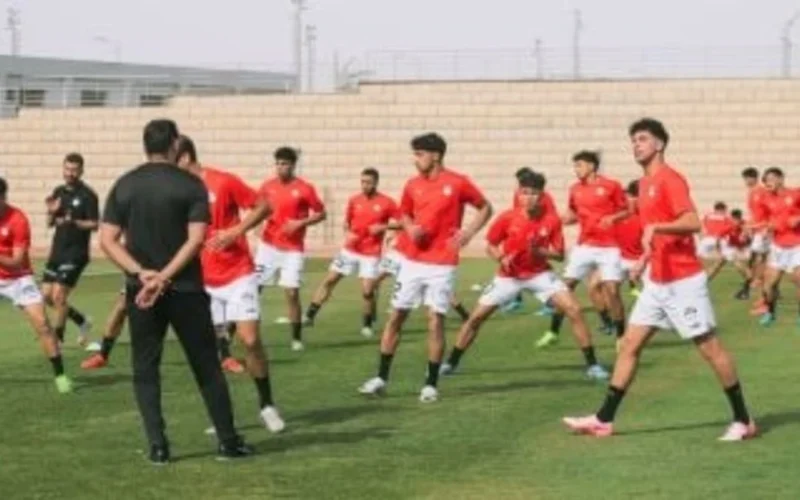 تدريبات مكثفة لشباب الفراعنة قبل مواجهة العراق الودية